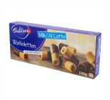 Rolos De Wafer Alemães Bahlsen Com Cobertura De Chocolate Ao Leite Caixa 100g