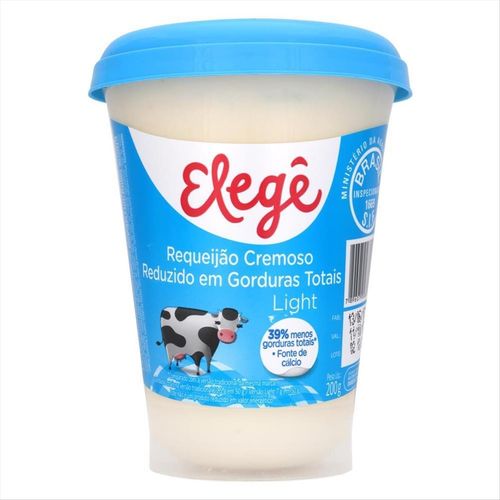 Requeijão Cremoso Light Elegê Copo 200g