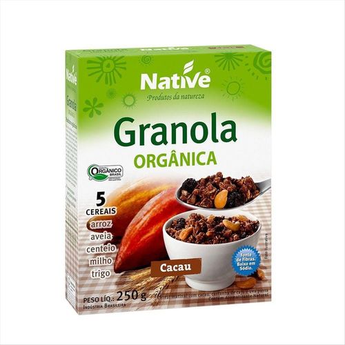 Granola Orgânica Cacau Native Caixa 250g
