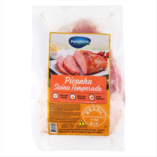 Picanha Suína Temperada A Vácuo 1,2kg