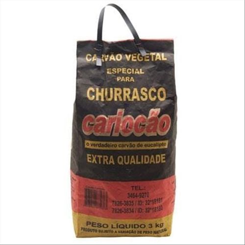 Carvão Vegetal Cariocão Saco 3kg