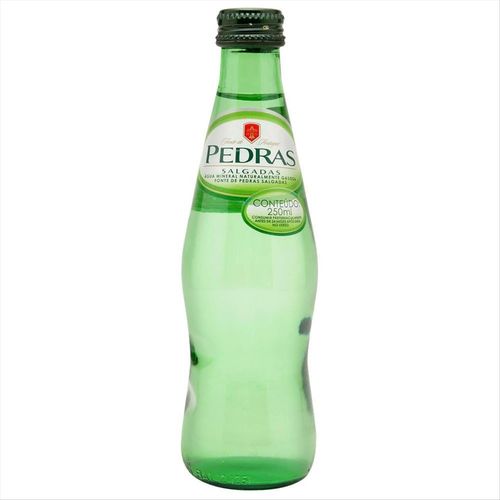 Água Mineral Com Gás Portuguesa Pedras Salgadas Garrafa 250ml