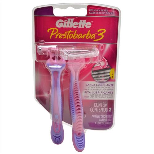 Aparelho Depilatório Gillette 2 2 Lâminas Com 2 Unidades