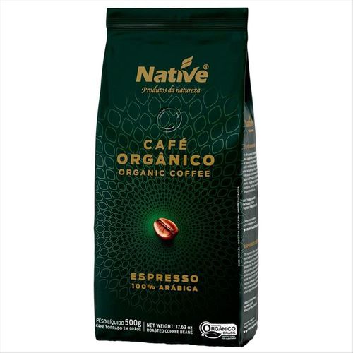 Café Em Grãos Orgânico Native Pacote Com Válvula 500g