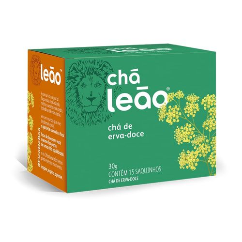 Chá Leão Erva Doce Caixa Com 15 Sachês 30g