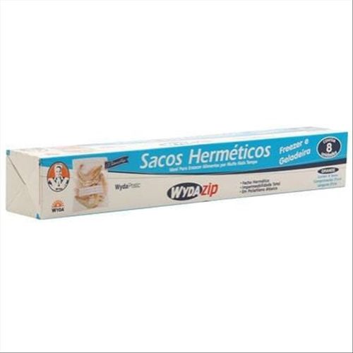 Sacos Herméticos Para Conservar Alimentos Wyda 31cm x 27cm com 8 Unidades