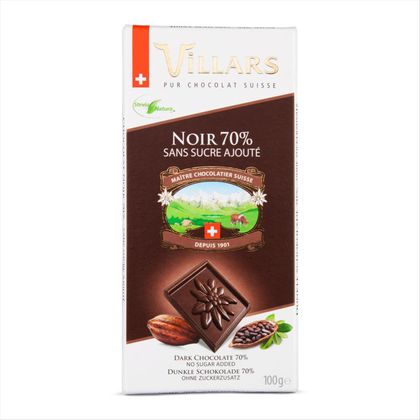 Chocolate Amargo Suíço Villars 70 % de Cacau  100 g