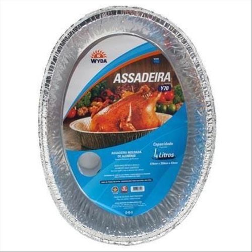 Assadeira de Alumínio Oval Wyda 4L