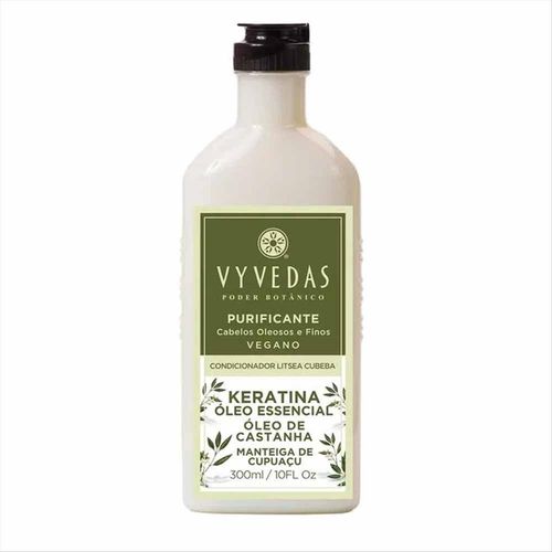 Condicionador de Cabelos Vegano Vyvedas Litsea Cubeba 300mL