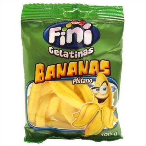 Bala De Gelatina Fini Banana 90g