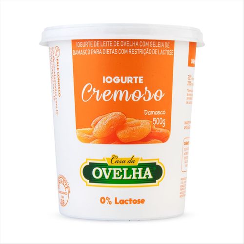 Iogurte De Ovelha Sem Lactose Casa Da Ovelha Damasco 500g