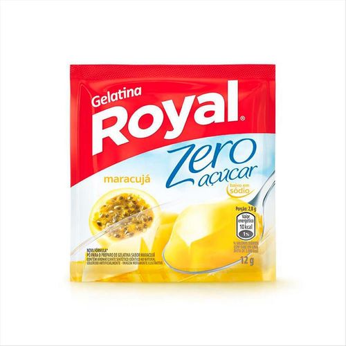 Gelatina Em Pó Royal Zero Maracujá Sachê 12g