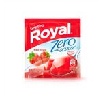 Gelatina Em Pó Royal Zero Morango Sachê 12g