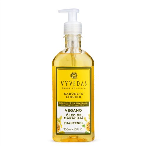 Sabonete Líquido Vegano Vyvedas Maracujá Pump 300ml
