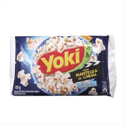 Milho Para Pipoca De Micro Ondas Yoki Pop Corn Cinema Manteiga 100g
