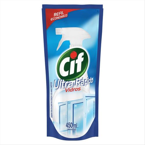Limpa Vidros Cif Ultra Rápido Refil 450 mL