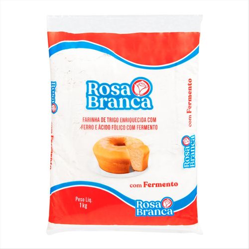 Farinha de Trigo com Fermento Rosa Branca  1 kg