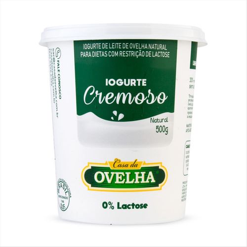 Iogurte de Ovelha  Sem Lactose Casa da Ovelha Natural  500 g