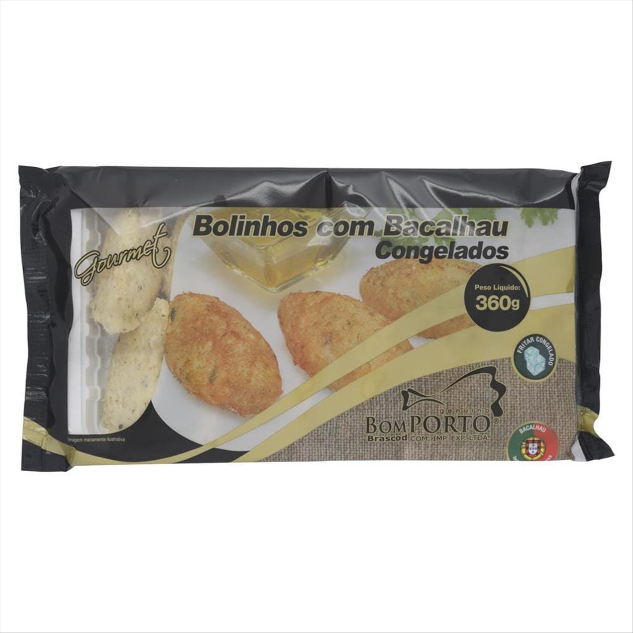 Bolinho de Bacalhau Congelado Bom Porto Gourmet Zona Sul