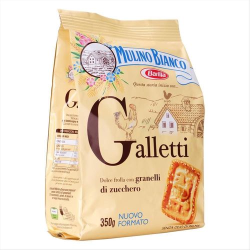 Biscoito Amanteigado Barilla Mulino Bianco Galletti Pacote  350g