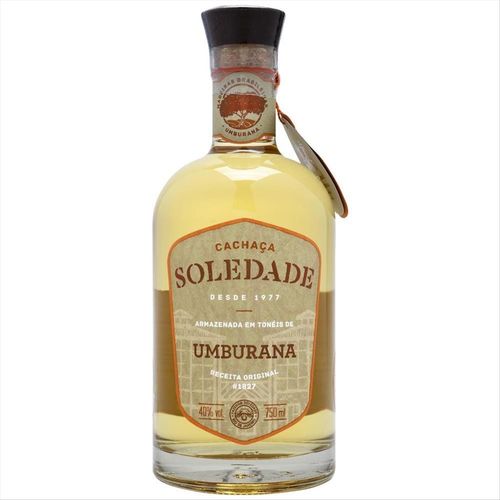 Cachaça Soledade Umburana Garrafa 750ml