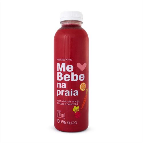 Suco Me Bebe na Praia Laranja, Beterraba e Cenoura 500ml
