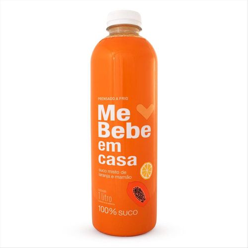 Suco Me Bebe em Casa Laranja e Mamão 1L