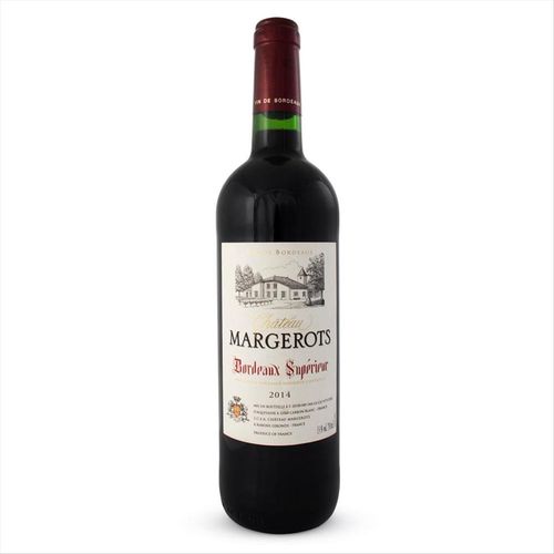 Vinho Tinto Francês Château Margerots Bordeaux Supérier Garrafa  750 mL