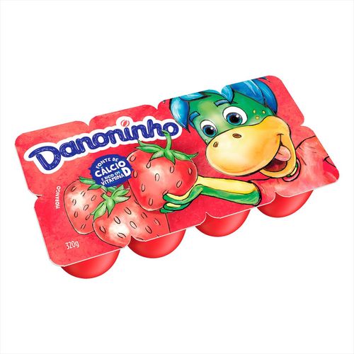 Petit Suisse Danoninho Morango Bandeja  320 g