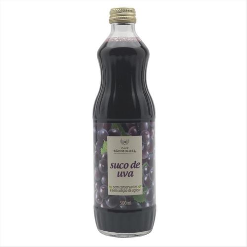 Suco De Uva Tinto Integral São Miguel Garrafa 500ml
