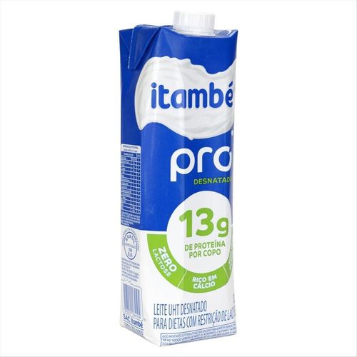 Leite Longa Vida Desnatado Zero Lactose Itambé Pro Tetra Pak 1 L
