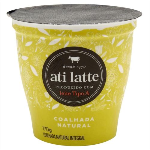 Coalhada Natural Integral Ati Latte Copo 170g