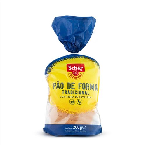 Pão De Fôrma Sem Glúten Italiano Schar Tradicional Pacote 200g