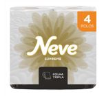 Papel Higiênico Folha Tripla Neve Supreme Dermacare Pacote Com 4 Unidades