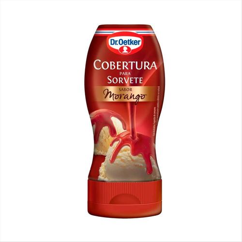Cobertura Para Sorvete Dr. Oetker Morango Top Down 190g