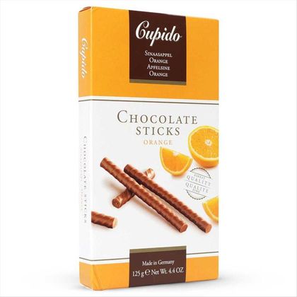 Chocolate Sticks Hamlet Cupido Laranja Caixa 125g