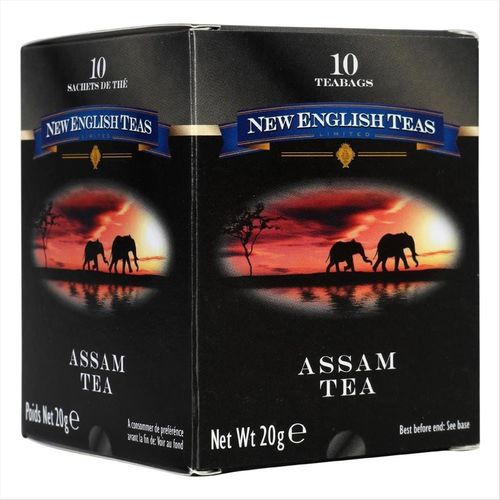 Chá New English Teas Assam Caixa com 10 Sachês 20g
