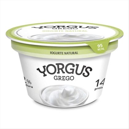 Iogurte Parcialmente Desnatado Yorgus Grego Natural 130g