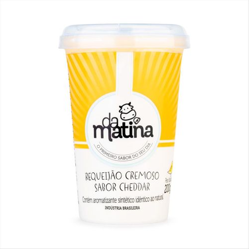 Requeijão Cremoso Da Matina Cheddar Copo 200g