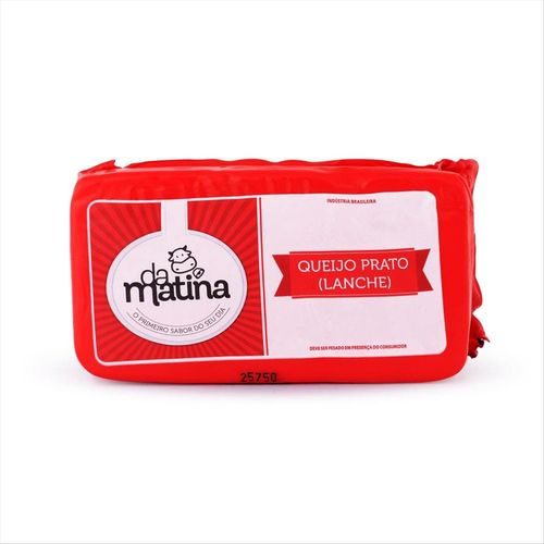 Queijo Prato Lanche Peça Inteira Da Matina 440g