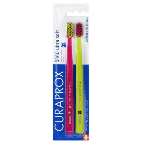 Escova Dental Curaprox 5460 Ultra Soft Brasil Com 2 Unidades