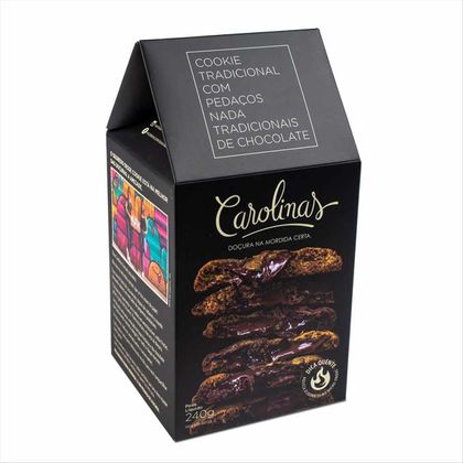 Cookies Carolinas Com Pedaços De Chocolate Caixa 240g