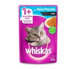 Refeição Completa para Gatos Whiskas Peixe Sachê  85 g