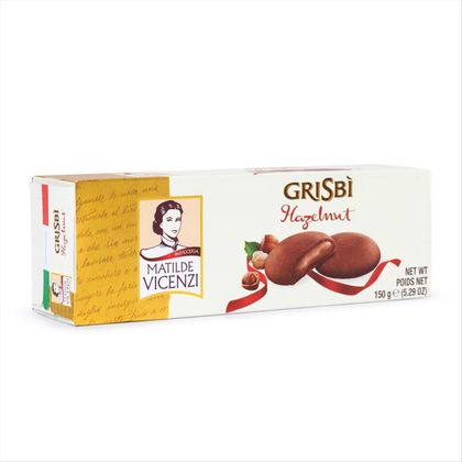 Biscoito Recheado Italiano Matilde Vicenzi Grisbì Creme De Avelã Caixa 150g
