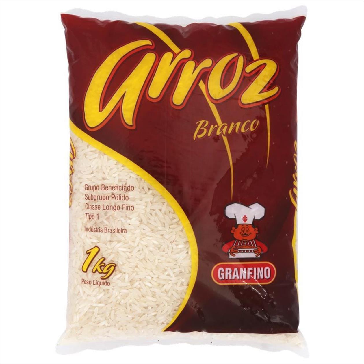 Arroz Branco Granfino 1kg - Zona Sul