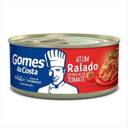 Atum Ralado Ao Molho De Tomate Gomes Da Costa Lata 140g