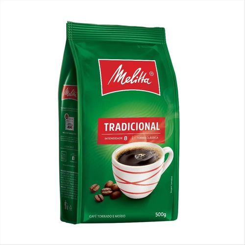 Café Torrado e Moído Melitta Tradicional Pacote  500 g