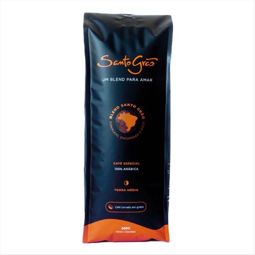 Café Torrado Em Grãos Santo Grão Blend 500g