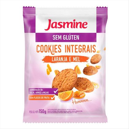 Cookies Integrais Sem Glúten Jasmine Laranja E Mel 150g