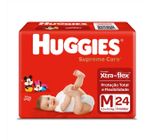 Fralda Descartável Huggies Supreme Care M Pacote Com 24 Unidades